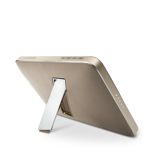 Esquire 2 - Gold - Premium portable Bluetooth speaker with quad microphone conferencing system - Back image number null