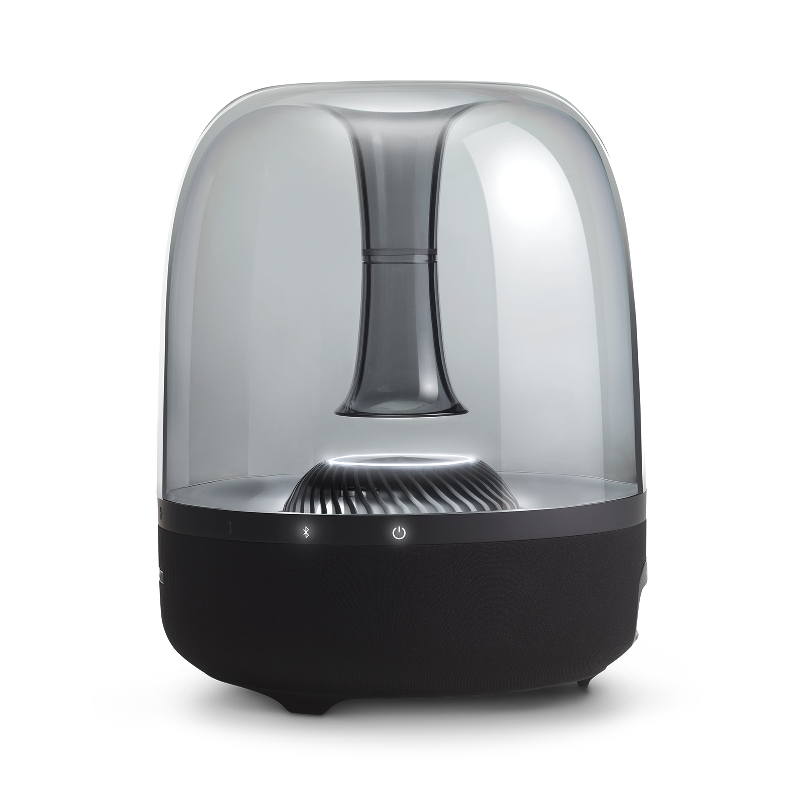 harman/kardon Aura Plus ワイヤレススピーカー harman/kardon、A4サイズのスケルトン型BTスピーカー「AURA PLUS