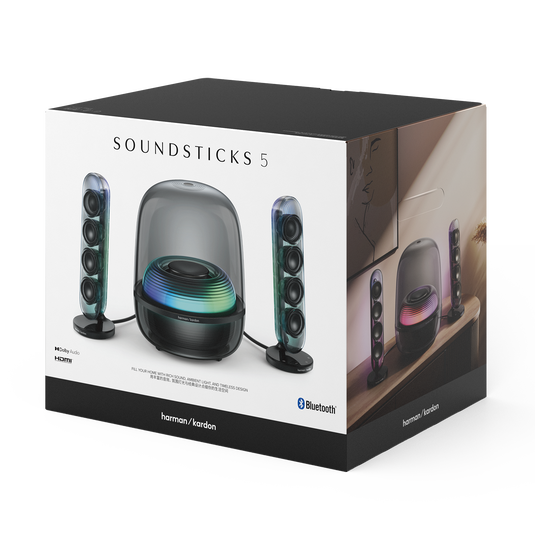 Harman Kardon SoundSticks 5 - Black - 2.1-channel Bluetooth speaker with HDMI - Detailshot 8 image number null