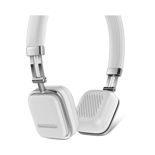 Soho Wireless - White - Premium, on-ear headset with simplified Bluetooth&reg; connectivity. - Detailshot 1 image number null