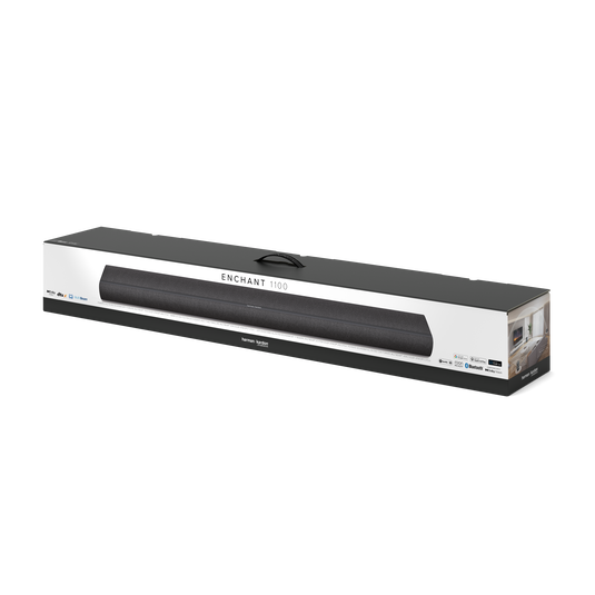 Harman Kardon Enchant 1100 - Black - Powerful all-in-one soundbar with 11 drivers, MultiBeam™, true Dolby Atmos®, and DTS:X - Detailshot 10 image number null